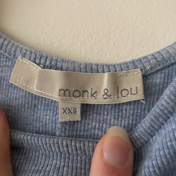 PLENTY Monk & Lou ribbed scoop back top - Picture 3 of 3